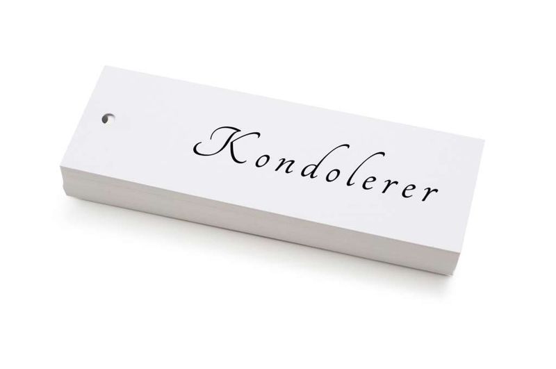 Kondolerer | 5x15 cm