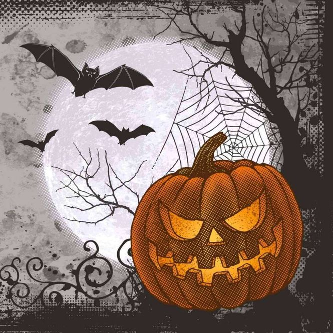 Hovedbilde Servietter, Halloween Time, vanlig