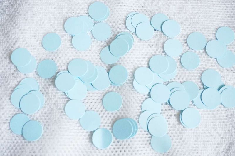 Konfetti, 1,5 cm, 200 stk, blå