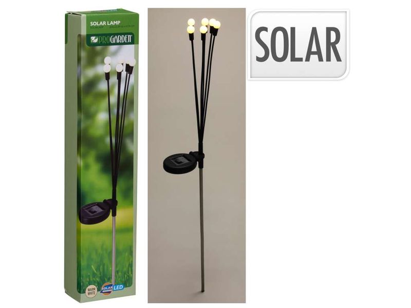 Ledlys, stående, 70 cm, solcelle