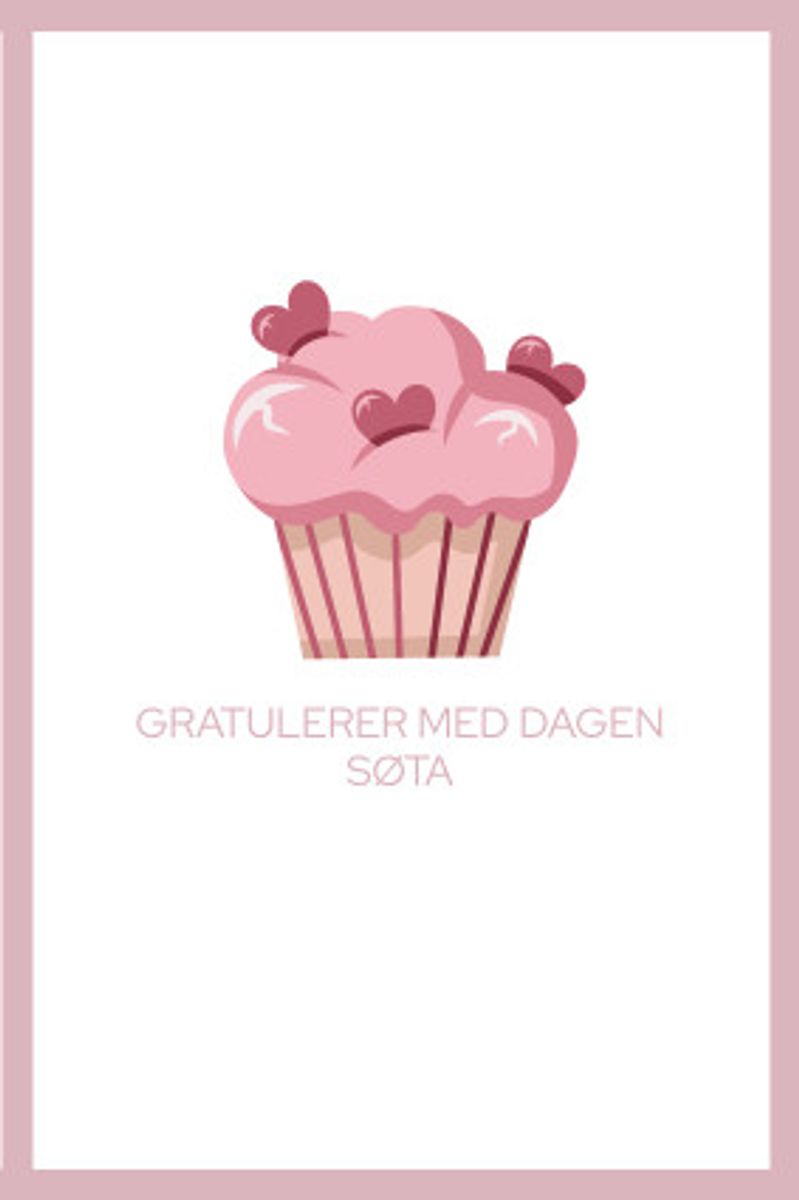 Gratulerer med dagen søta | 10x15 cm