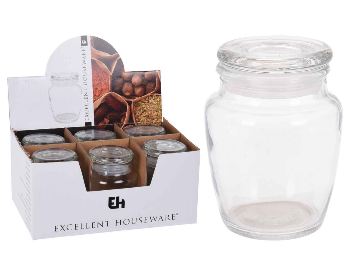 Oppbevaringskrukke glass 150 ml med tetningsring