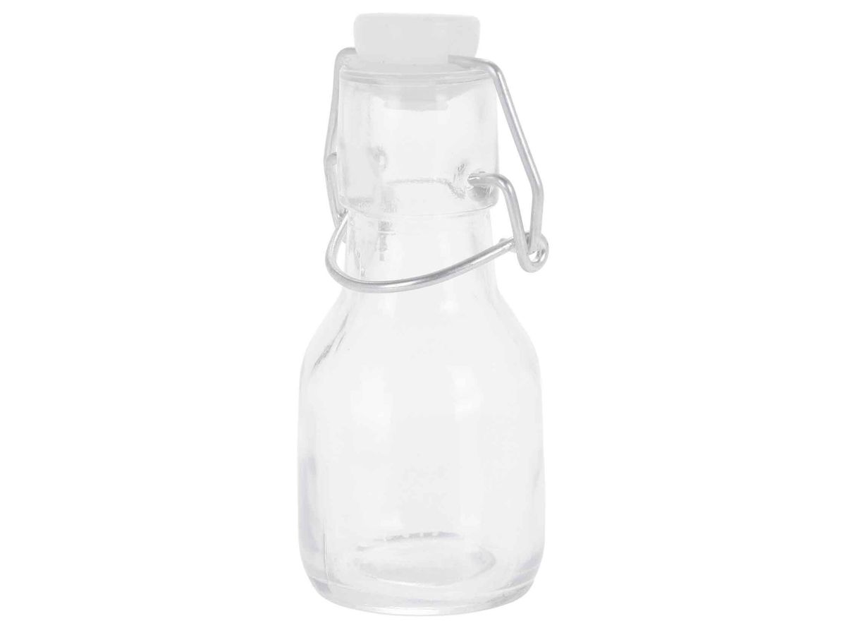 Glassflaske med svinglokk 1L