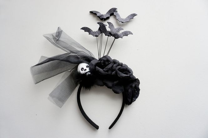 Hovedbilde Halloween-hårbøyle, 15x31 cm, polyester