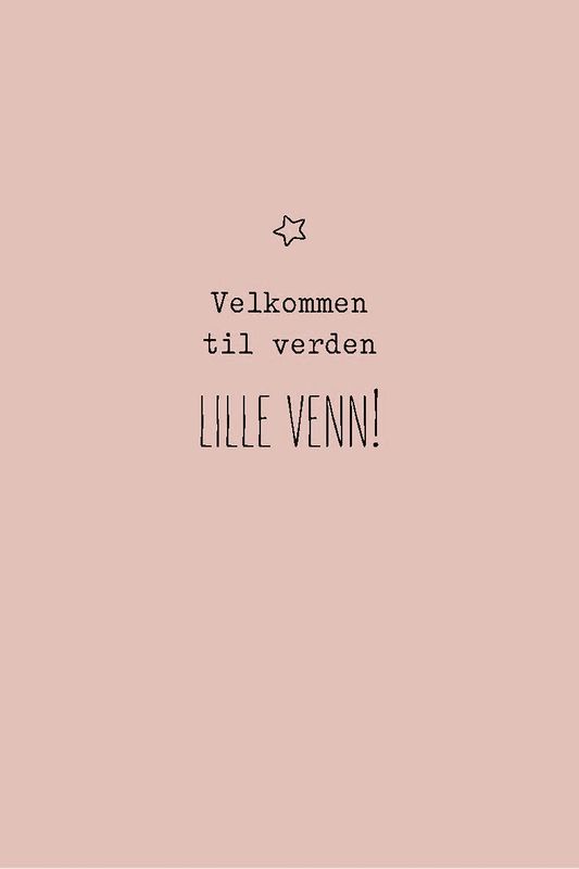 Lille venn rosa | 10x15 cm